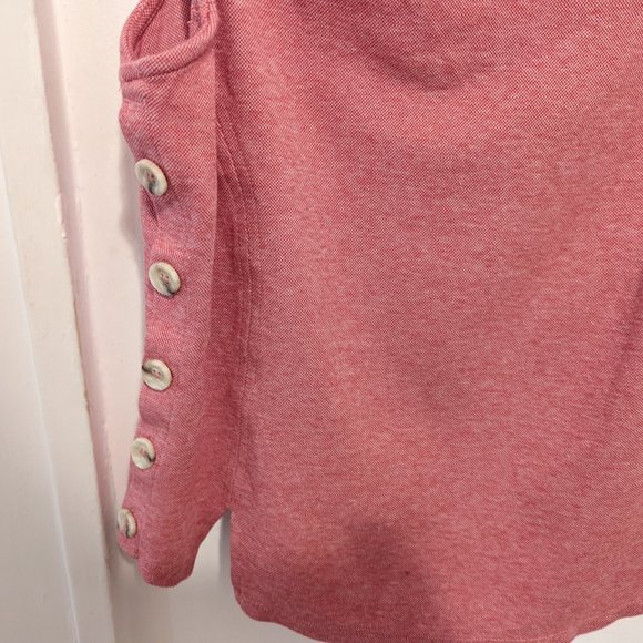 Anthropologie Meadow Rue Red Side Button Tank - Picture 5 of 7